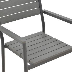 Комплект за хранене Vitality-kliton B 7 части антрацит алуминий и сив шперплат 150x80x74см
