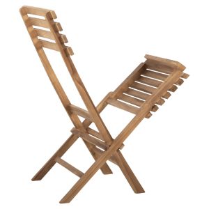 Outdoor dining set 3 pieces Kendyr Hm9907 solid teak wood-natural 46x50x88.5h