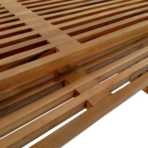 Tinnie table set of 2 teak in natural shade