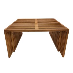 Tinnie table set of 2 teak in natural shade
