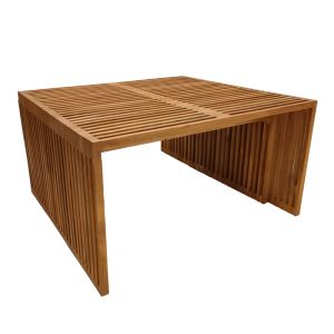 Tinnie table set of 2 teak in natural shade