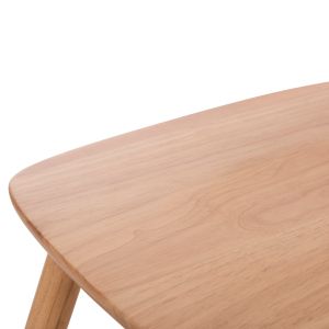 Table and chairs set 5 pieces Lucien Hm21183 Mdf top and beech wood in natural color
