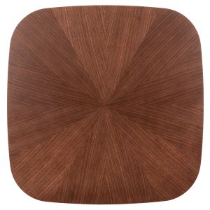 Table and Chair Set 5 Pieces Nekker Hm21340.01 Square Mdf Table - Rubber Wood and Fabric Chairs