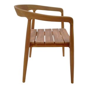 Table and chairs set 5 pieces Noody-kenda I teak in natural shade