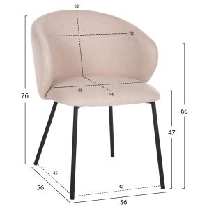 Table and chairs set 5 pieces Raven Hm21069.01 ceramic white marble top and 4 chairs