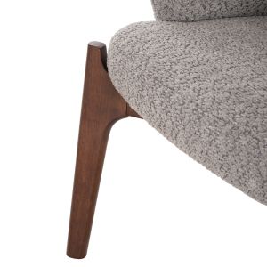 Table and chairs set 7 pieces Abai Hm21338.02 Mdf table - chairs with boucle fabric
