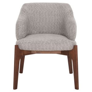 Table and chairs set 7 pieces Abai Hm21338.02 Mdf table - chairs with boucle fabric