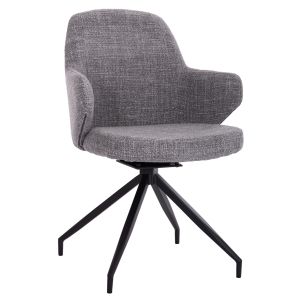 Комплект маса и столове 7 части Memnon Sm21240 керамичен плот - сив плат