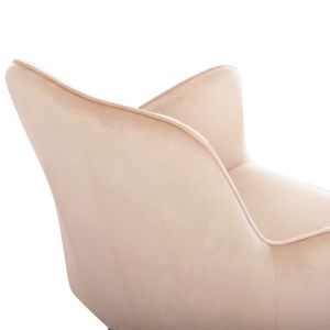 Table and chair set 7 pieces Raven Hm21070.01 with ceramic top - 4 chairs and 2 armchairs, ecru color
