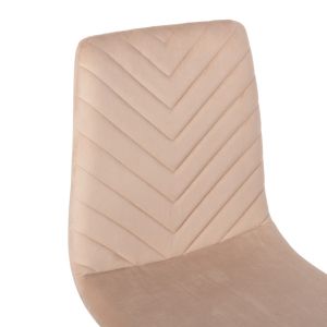 Table and chair set 7 pieces Raven Hm21070.01 with ceramic top - 4 chairs and 2 armchairs, ecru color