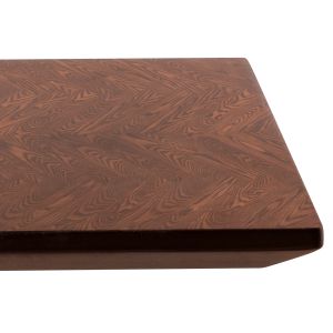 Table and Chairs Set 7 Pieces Rimer Hm21339 Mdf Table - Rubber Wood and Fabric Chairs