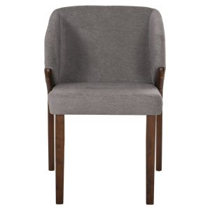Table and Chair Set 7 Pieces Riner Hm21338 Mdf Table - Rubber Wood and Fabric Chairs