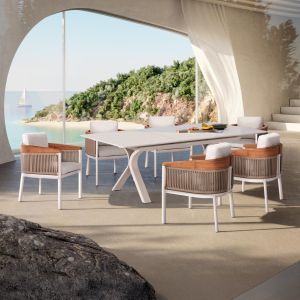 Andromeda 7-piece table and chairs set (l)