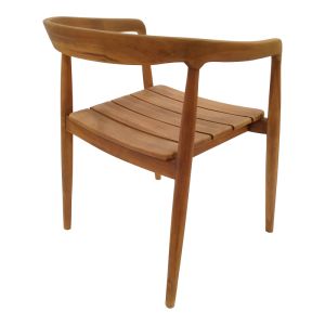 Table and chairs set 7 pieces. Noody-zibra teak in natural shade 220x100x75cm