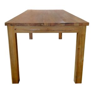 Granny-wooly 7-piece table and chair set in natural beige color 220x90x75cm