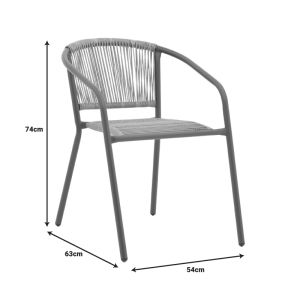 LINDARIA-ENSURE 5-PIECE TABLE AND CHAIR SET, METAL AND GLASS, CHAMPAGNE COLOR, 140X80X70 CM
