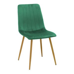 Noor Cypress table and chairs set and Antoro glass table D100x75 cm, set of 5 pieces