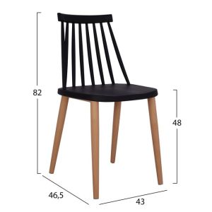 Set of table with 4 chairs Vanessa Hm11002,02