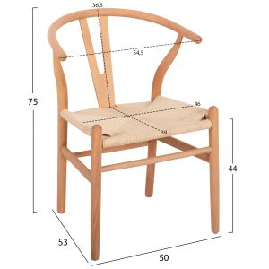 5-piece table and chair set Brave Hm21188 with 4 chairs and a round table