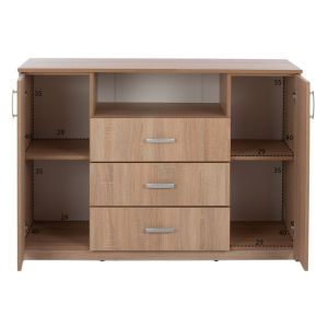 Bedroom furniture set 5 pieces Adler Hm11758 melamine in sonama oak color - for mattress 160x200 cm