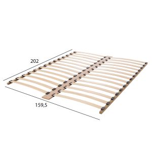Bedroom furniture set 6 pcs. Adler Hm11759.03 melamine in white - for mattress 160x200 cm