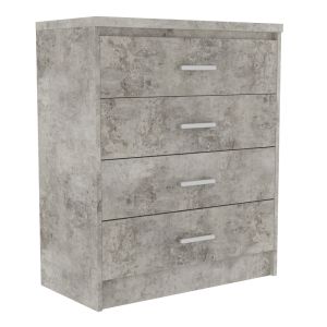 Bedroom furniture set OLYMPUS A set of 5 pieces in antique anthracite color
