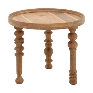 Set of 2 Kelly coffee tables made of solid acacia in walnut color