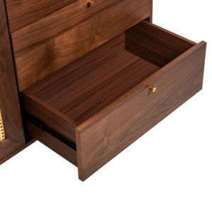 Комплект от 2 шкафа за тв Meen Hm21343 мдф с фурнир от орех