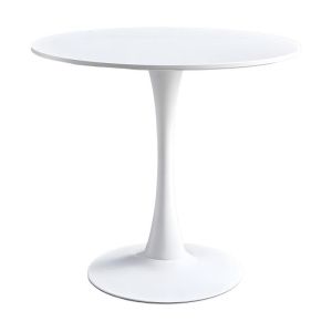 Set of 3 dining tables Elijah-ezra, Pp-pu, gray-white color, with natural legs �60x74cm