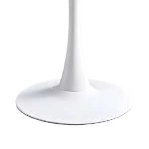 Set of 3 dining tables Elijah-gaston, Pp-pu, white color, with natural legs �60x74cm