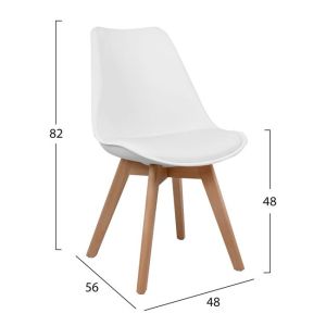 Set of 5 pieces table Minimal black and Vegas white Hm10601 80x80x74cm