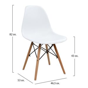 Set of 5 pieces Sonama table and chairs Ppn Twist white Hm11014 110x70x76cm