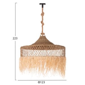 Chandelier set Hm11918 rope and fibers from palm leaves and grass φ123χ223χ.