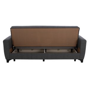 Set of 3 and 2-seater sofa beds in gray Hm11748.03
