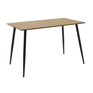 Dining table set Cuba-julita 5-piece Mdf Sonoma-black-natural 120x70x76cm
