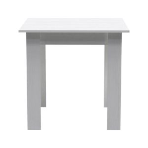 Dining table set Manka I-aurora I of 3 pieces in white color 80x80x77cm