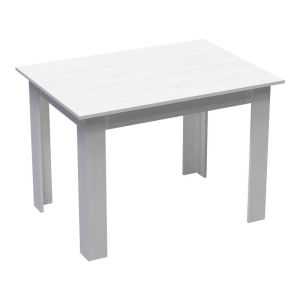 Dining table set Manka-aurora I of 5 pieces in white color 110x80x77cm