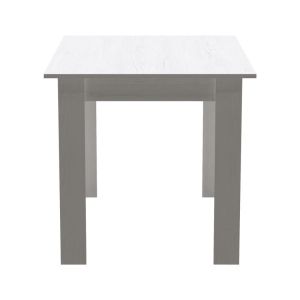 Dining table set Manka-gaston 5 pieces in white 110x80x77cm