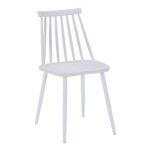 Aurora I-gustas 5-piece dining table and chairs set, white marble-white, 120x80x76cm