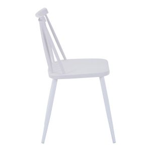 Aurora I-gustas 5-piece dining table and chairs set, white marble-white, 120x80x76cm