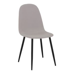 Bella-balou 5-piece dining table and chairs set, Mdf, black-gray fabric, D100x73cm