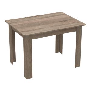 5-piece dining table set Manka-caron in Sonoma Tuffle-black 110x80x77cm