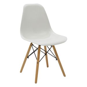 5-piece dining table set Manka-julita in white 110x80x77cm