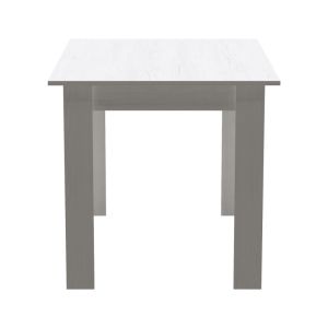 5-piece dining table set Manka-julita in white 110x80x77cm