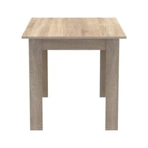 5-piece dining table set Manka-julita in Sonoma-black 110x80x77cm