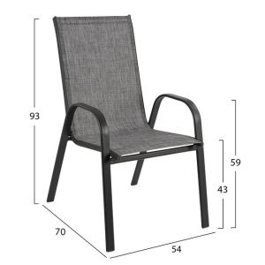 3-piece dining table set with 2 chairs and 1 table Hm5185.01