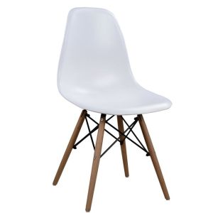 Dining table set 5 pieces Minimal 120x80- Twist white Hm10080,01