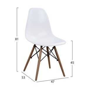 Dining table set 5 pieces with table and 4 chairs Hm102224 120x80x73cm