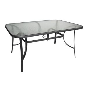 Dining table set 7 pieces 1 table and 6 chairs gray color Hm5119,01