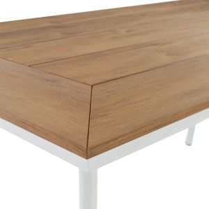 Dining table set 7 pieces white color Hm5240